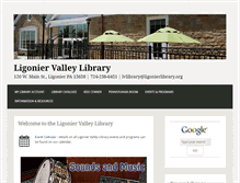 Tablet Screenshot of ligonierlibrary.org